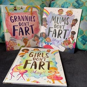 Grannies, Girls, and Moms Don’t Fart Hardcover Books (Set of 3 ) New